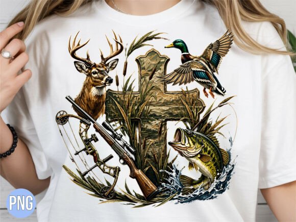 Download Hunting Fishing Cross Deer Duck PNG - Deer Collection