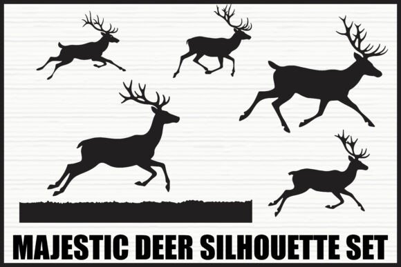 Download Majestic Deer Forest Silhouettes - Deer Collection