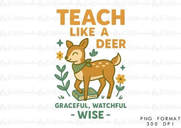 Download Teach Like a Deer Sublimation - Deer Collection
