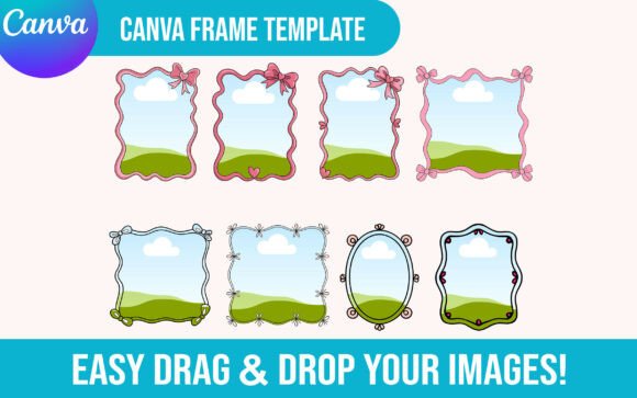 Download Whimsical Border Canva Frame Template - Template Collection