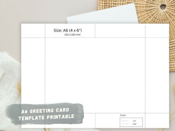 Download A6 Greetings Card Template Procreate,PSD - Template Collection
