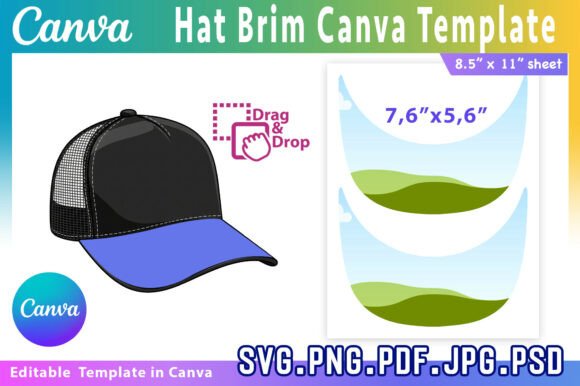 Download Hat Brim Template, Trucker Hat Template - Premium Resources