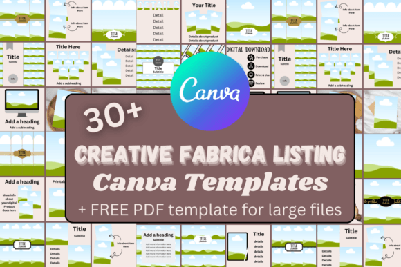Download Creativefabrica Listing Canva Templates - Template Collection