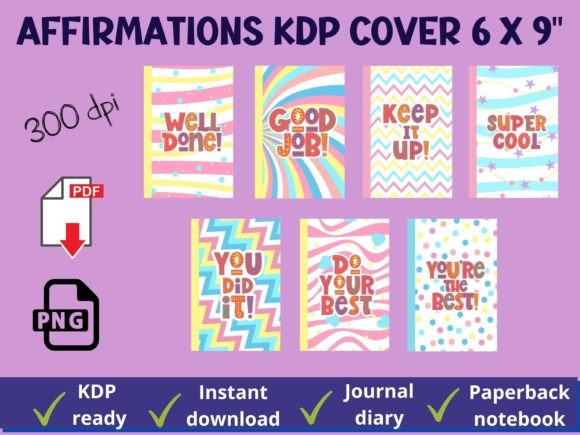 Download Affirmation Book Cover Template Design - Template Collection
