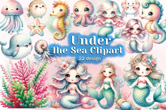 Download Under the Sea Clipart Bundle - Under the sea clipart Collection