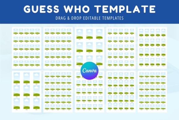 Download Guess Who Template Canva Editable PDF - Premium Resources