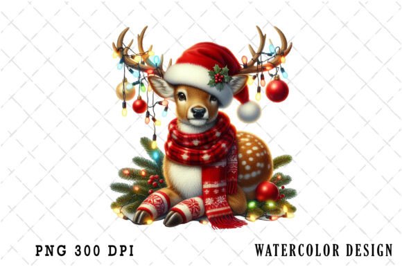 Download Funny Christmas Reindeer Clipart Bundle - Deer Collection