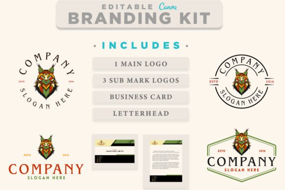 Download Canva Logo Cute Cat Digital Template - Template Collection