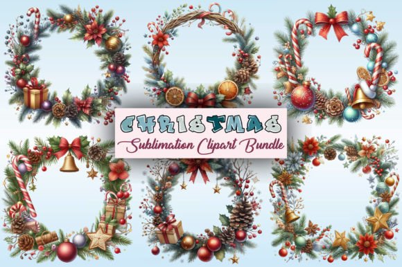 Download Christmas Frame Border Clipart Bundle - Border clipart bundle Collection