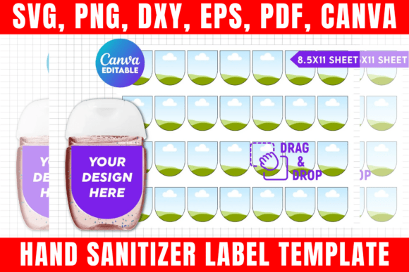 Download Hand Sanitizer Label Canva Template - Template Collection
