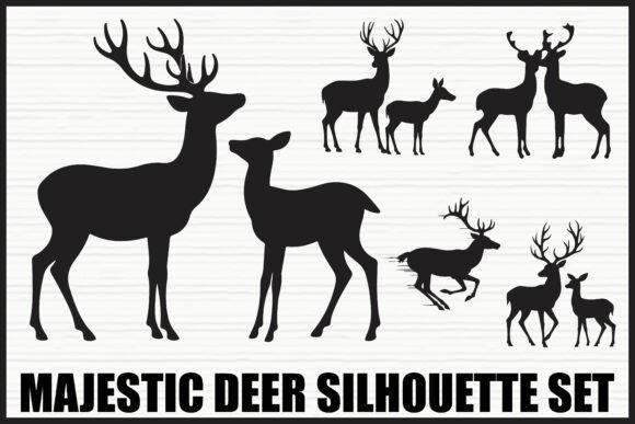 Download Majestic Deer Forest Silhouettes - Deer Collection
