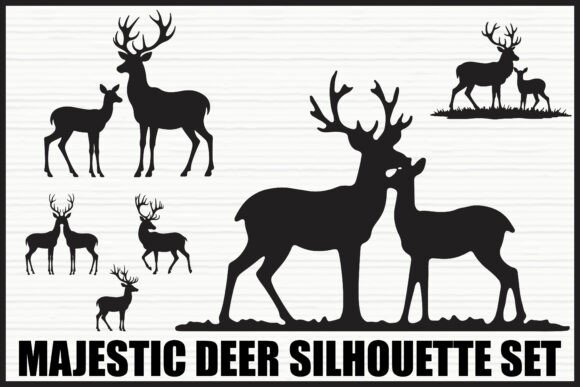 Download Majestic Deer Forest Silhouettes - Deer Collection