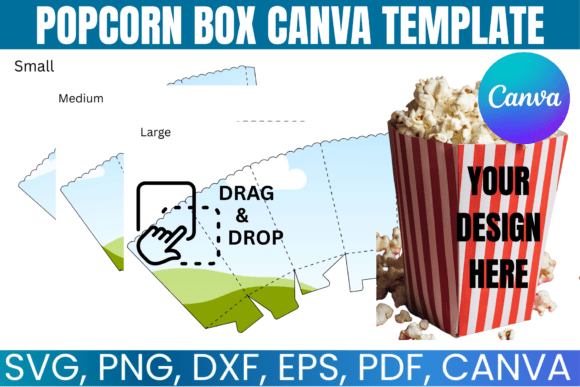 Download Popcorn Box Canva Template - Template Collection