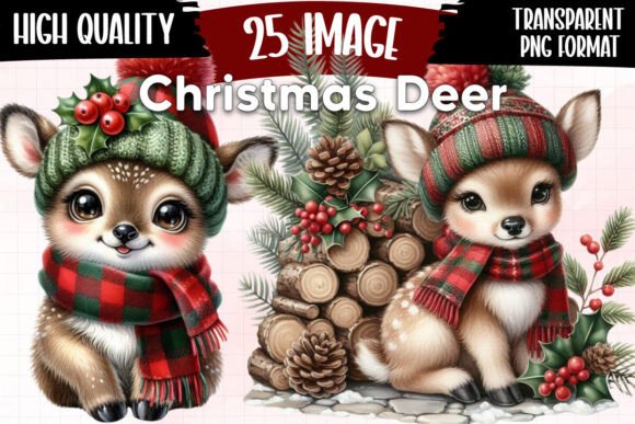 Download Christmas Deer Clipart Winter Reindeer - Deer Collection