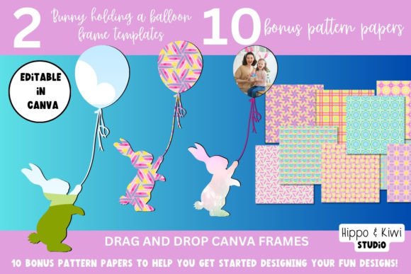 Download Bunny Canva Frame Template - Template Collection