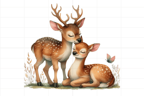 Download Watercolor Boho Deer Clipart - Deer Collection
