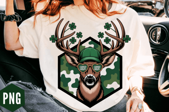 Download St Patrick's Lucky Deer Clipart PNG Desi - Deer Collection