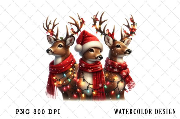 Download Funny Christmas Reindeer Clipart Bundle - Deer Collection